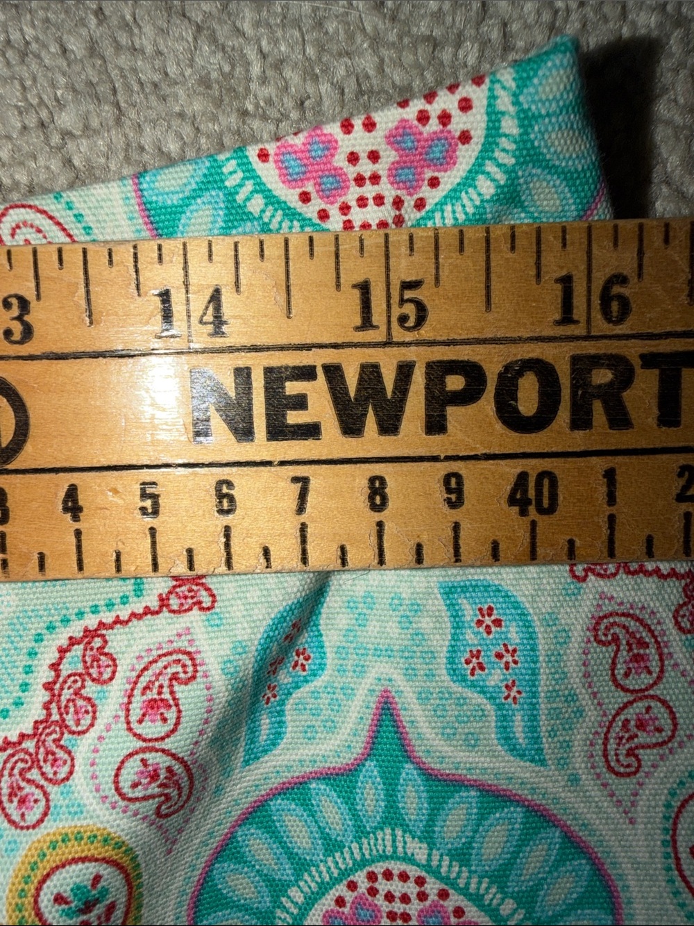 Talbots Multicolor Printed Mini Skirt — Teal, Pink, Yellow Accents size 6 - Picture 6 of 7
